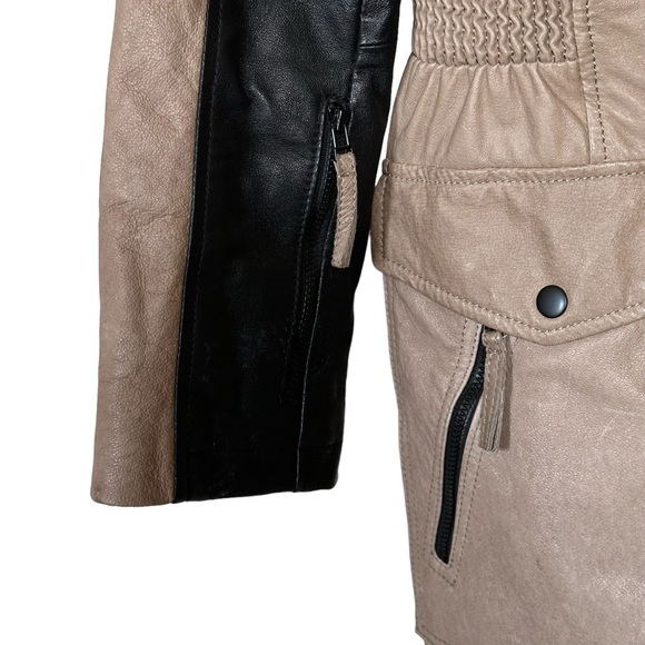 Stunning Leather Trench Anorak Jacket Blink by Danier - Picture 7 of 11